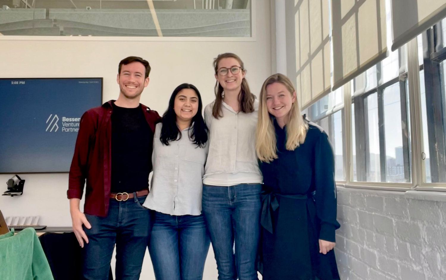 The team at Formally. from left: Noah Picard, Briana Das, Emma Catlin, and Amelie Sophie Vavrovsky, the firm's founder